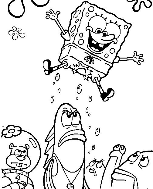 Sponge Bob kolorowanki
